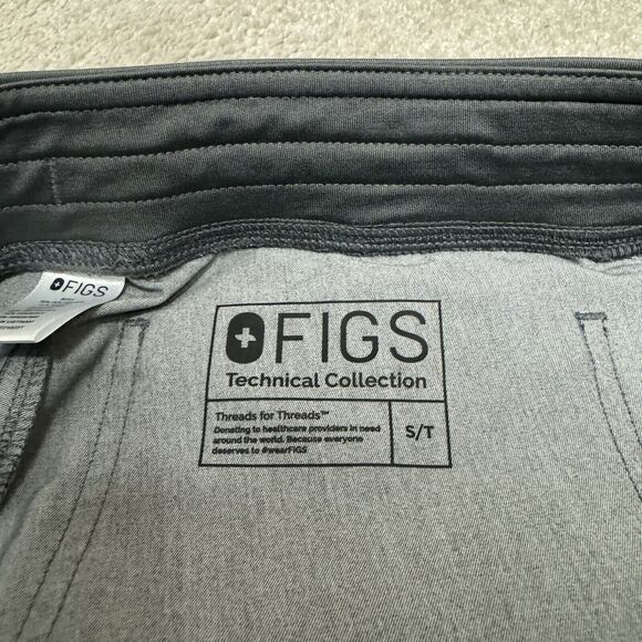 NWOT Figs Technical Collection Women's small S/T Gray Scrub Pants Style T21003T - Picture 9 of 10
